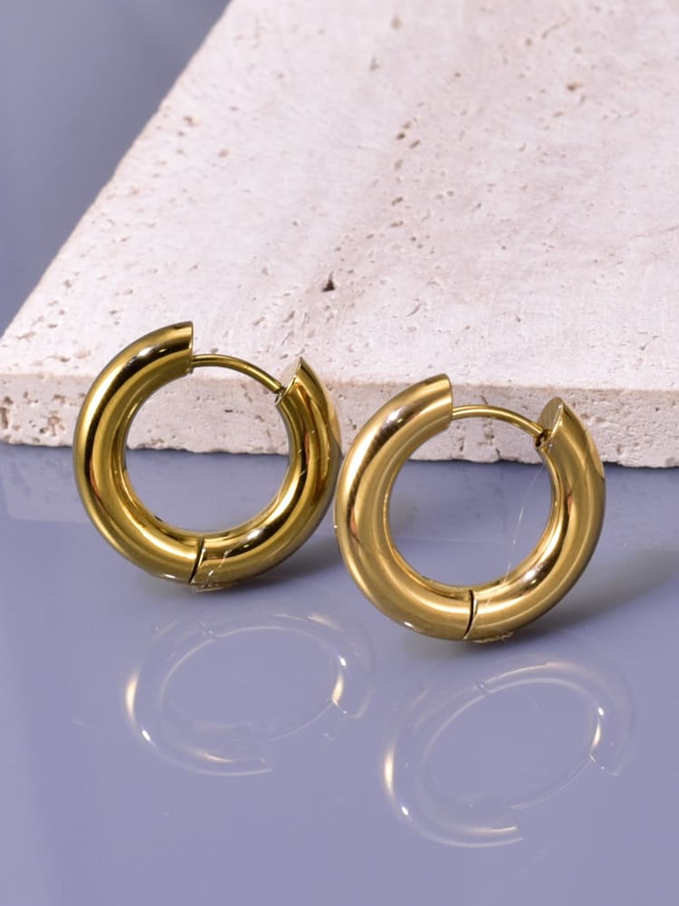 Chunky Gold Hoops
