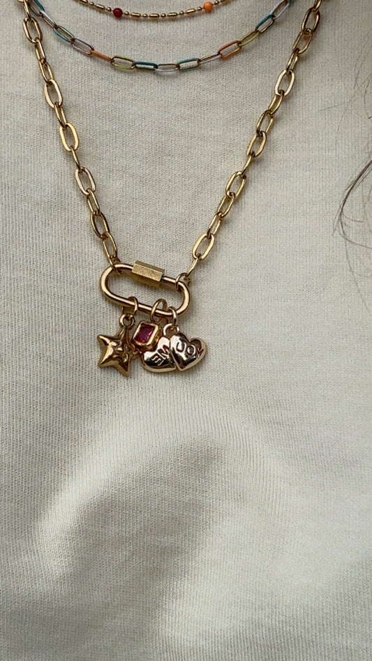 Carabiner Charm Necklace