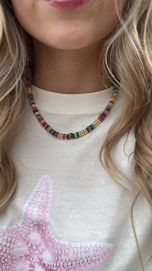 Sunlit Beaded Necklace