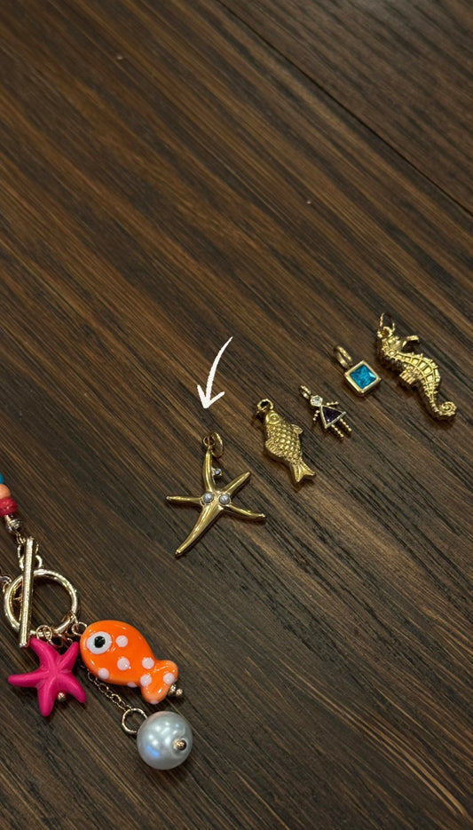 Pearl Starfish Charm