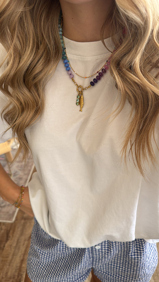 Beach Club Beaded Necklace