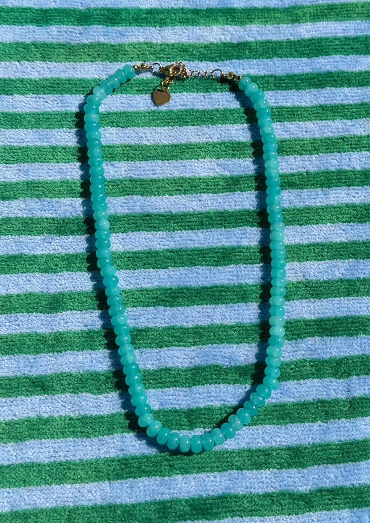 Aquamarine Beaded Necklace (restocked)