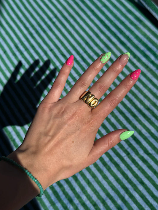 NO Chunky Gold Ring (size 7)