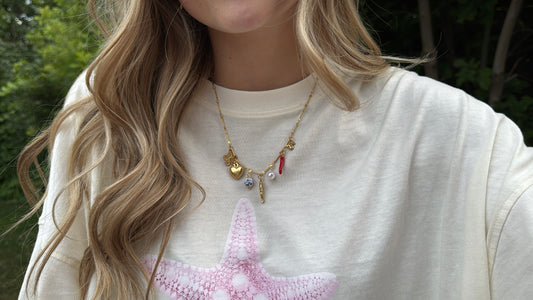 Golden Coast Charm Necklace